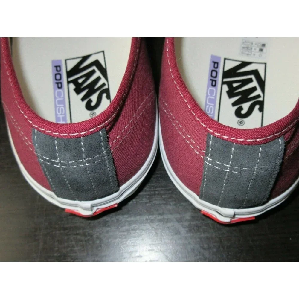 Vans Men's Skate Authentic Asphalt Pomegranate Suede Canvas shoes Sizes NIB